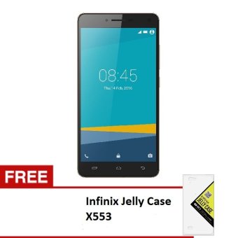 Infinix X553 Hot 3 LTE 16GB - Gold Free Jelly Case