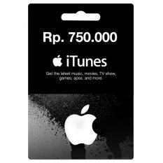 iTunes Gift Card Region Indonesia Rp. 750.000,-