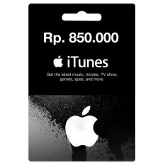 iTunes Gift Card Region Indonesia Rp. 850.000,-