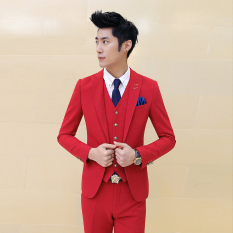Jaket Kulit - Jas Pria Trend Color Style - Red