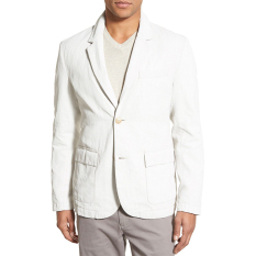 Jaket kulit - Jas Pria White Color Style