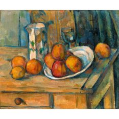 Jiekley Fine Art - Lukisan Still Life with Milk Jug and Fruit Karya Paul Cezanne - 1900
