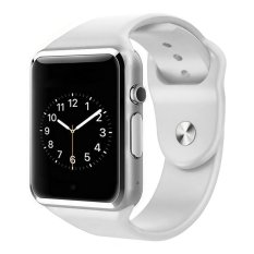 JinGle Bluetooth Smart Wrist Watch GSM SIM Card Camera Phone Mate For Android iphone (White) - Intl