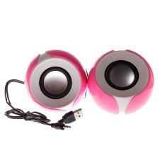 K23 Computer wired speaker, Petal Shape, USB powerd,( Pink)