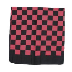 Kain Indonesia Katun Catur Hitam Merah A225_Wastra 200 x 110 cm