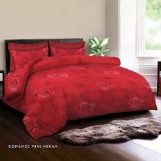 King Rabbit - Bed Cover Romance Mini Merah - Double (230x230) dan Single (140x230)