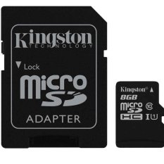 Kingston microSDHC High Capacity Micro Secure Digital Card UHS-I Class 10 45MB/s 8GB - SDC10G2/8GB - Hitam