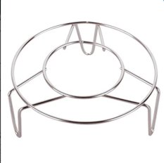 Kitchen Stainless Steel Steamer Rack Food Steaming Stand (Silver, S)(INTL)