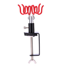 KKMOON Airbrush Holder Holding Clamp-On Mount Table Mount 2 Station Gravity Stand Kit for Air Brush (Intl)