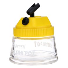 KKMOON Professional Airbrush 3 in 1 Cleaning Pot Glass Air Brush Holder Big Clean Paint Jar Bottle Manicures Tattoo Supply (Intl)