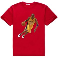Kobe break through to beat Cotton Soft Men Short Sleeve T-Shirt (Red) - Intl