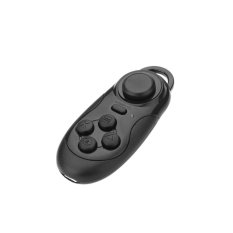 KSRplayer Wireless Bluetooth Gamepad & Selfie Shutter Remote Control Compatible with 3D VR Glasses Google Cardboard Selfie Camera Shutter Wireless Mouse Music Player iPhone iPad Ebook Tablet PC (Black) - Intl
