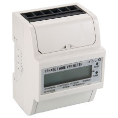KWH Energy Electric Meter LCD 230V Single Phase 2 Wire DIN Rail 5(100)A - Intl