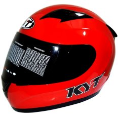 KYT R10 Solid Single Visor Rainbow (Merah)