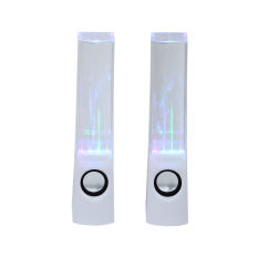 Laptop computer Water Dancing USB Speakers colorful LED Lights music player - Intl