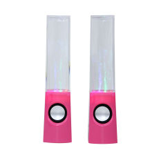 Laptop computer Water Dancing USB Speakers colorful LED Lights music player - Intl