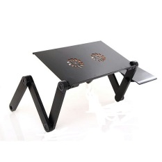 Larisa Store - Meja Laptop Portable Aluminium with cooler big fan mousepad