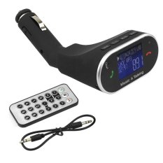 LCD Display Bluetooth Wireless Car MP3 Support SD/TF Card USB Charger for iPhone for Samsung (Black) (Intl)