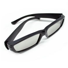 LCD Plastic Circular Polarized 3D glasses for LG TV or Real 3D Cinema - Hitam