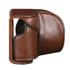 Leather Camera Bag Case Cover Pouch for Sony A5000 A5100 NEX 3N (Brown) (Intl)