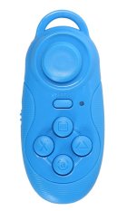 Leegoal Bluetooth Autodyne Artifact Wireless Mini Game Remote Controller Phone Camera Shutter Release Self Timer (Blue) (Intl)