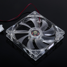 Light CPU Cooling Fan Computer PC Clear Case Quad 12CM Heatsink (Intl)
