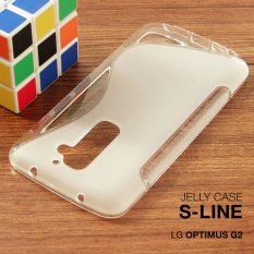 Line Soft Jelly Gel Silicon Silikon TPU Case Softcase LG Optimus G2 - Clear Transparan