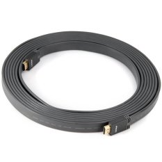 Linoya 5 Meter HDMI V1.4 A Type Male to Male HD Flat Cable with 24K Gold Plated for HDTV / Projector (Intl)