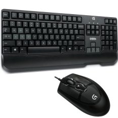 Logitech Keyboard Mouse G100s Combo Gaming - Hitam
