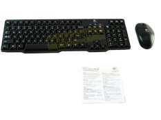Logitech Keyboard PS2 + Mouse USB Original MK100 - Hitam