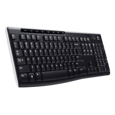 Logitech Keyboard Wireless k270 - Hitam