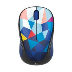 Logitech M238 Wireless Mouse - Motif Segi Biru