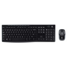 Logitech MK270 Wireless Combo Keyboard + Mouse - Hitam