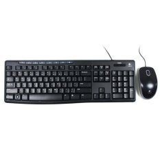 Logitech USB Keyboard Multimedia + USB Mouse MK200 - Hitam