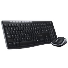 Logitech Wireless Keyboard with Mouse Combo - Black (MK270) (Intl)