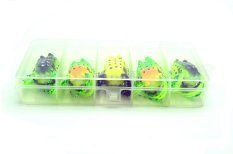Lot 5 Pcs Ray Frog Fishing Soft Lure Fishing Bait With Fishing Box (intl)