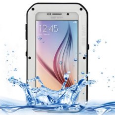 LOVE MEI Metal Ultra-thin Waterproof Dustproof Shockproof Powerful Protective Case for Samsung Galaxy S6 / G920(White)