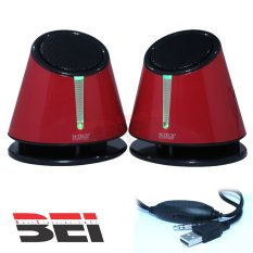 M-Tech Speaker Komputer Portable Speaker Laptop MT08 - Merah