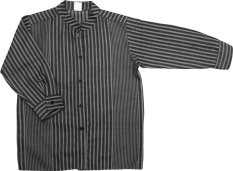 MacBear - Little Sultan - Baju Koko - Kemeja Tangan Panjang - Motif Salur Kombinasi - coklat