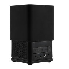 MANOVA BT-28N Cubic Bluetooth Wireless Speaker Stereo Speakers NFC Hands-free Calls Lifting Portable Amplifier with Rechargeable Battery 3.5mm Audio Cable for iPhone 6s iPhone 6Plus Tablet PC NoteBook Laptop Black - Intl