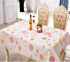 Mega Home - Taplak Meja Anti Air Motif Pinkpolkadot bahan PEVA