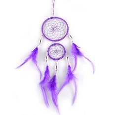 MEGA India Style Purple Dream Catcher With feathers Hanging Decoration