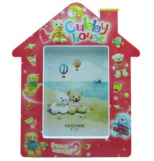 Meilyngiftshop Frame Foto Chubby House Bear MT 5202 - Merah