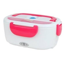 Meilyngiftshop Lunch Box Electric Penghangat Makanan Pink