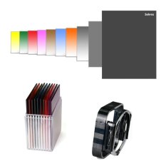 Meking Square Filter Kit 10-in-1 Holder+Gradual Grey/ND4/ND8 for Cokin P Series (Intl)
