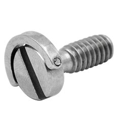 MENGS® 1/4 Inch D-Ring Camera Screw with Stainless Steel Material for Tripod / Monopod / Quick Release Plate - 21mm