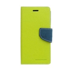 Mercury Goospery Fancy Diary Case Flip Cover for Oppo Find 5 Mini R827 - Lime Navy