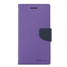 Mercury Goospery Fancy Diary for Oppo Find 5 Mini - Ungu-Navy