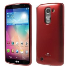 Mercury Jelly TPU Soft Case LG G PRO 2 Casing Cover - Merah