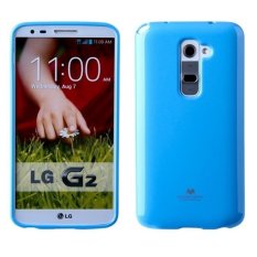Mercury Jelly TPU Soft Case LG G2 Casing Cover - Biru Muda